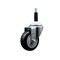 Service Caster 3.5'' Black Poly Wheel Swivel 7/8'' Expanding Stem Caster SCC-EX20S3514-PPUB-BLK-78 - alternate 1